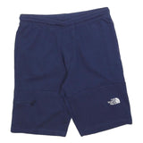 THE NORTH FACE Mens Shorts Blue Casual M W30 Cotton Blend Logo Embroidered
