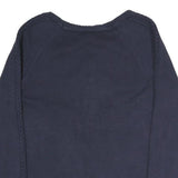TOMMY HILFIGER Womens Navy Plain Jumper Crew Neck Basic Knit L Cotton Blend