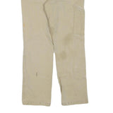 CARHARTT Mens Jeans Beige Regular Straight Denim W33 L30 Workwear Zip Closure