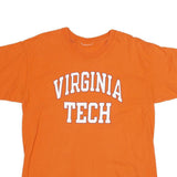 Mens Orange Virginia Tech Graphic T-Shirt M Short Sleeve Crew Neck Casual