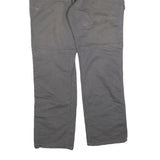 DICKIES Mens Cotton Blend Relaxed Fit Grey Trousers W36 L32 Workwear Zip Closure