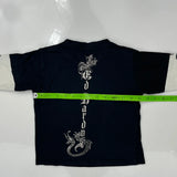 Age 3-4 Ed Hardy Graphic Long Sleeve T-Shirt - XS Black Cotton