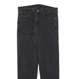 LEVI'S 505 Mens Jeans Black Regular Straight Denim Medium W34 L32 Zip Closure