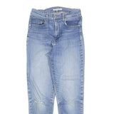 LEVI'S Womens Jeans Blue Slim Skinny Denim Light W28 L28 Zip Cotton Blend