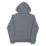 ADIDAS Mens Grey Blue Hoodie S Cotton Blend Casual Pullover Hooded Sweatshirt