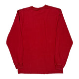 Carhartt Long Sleeve T-Shirt - Small Red Cotton