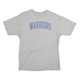 NIKE Mens Grey Warriors Graphic T-Shirt S Short Sleeve Crew Neck Sportswear