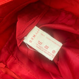 Les Copains Midi Skirt - 24W UK 4 Red Cotton