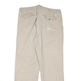 CALVIN KLEIN Mens Cotton Blend Beige Regular Fit Straight Leg Trousers W34 L30