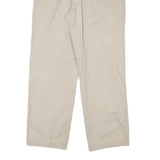 CALVIN KLEIN Mens Cotton Blend Beige Regular Fit Straight Leg Trousers W34 L30