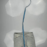 Diesel Tintsie Striped Jeans - 30W 27L Grey Cotton