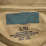 Dickies T-Shirt - Large Khaki Cotton