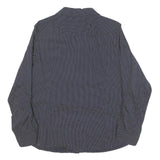 TOMMY HILFIGER Womens Blue & White Polka Dot Shirt L Button Down Cotton Blend