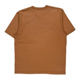 Carhartt T-Shirt - Large Orange Cotton