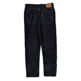 Levis Cord Trousers - 29″ Waist Black Cotton