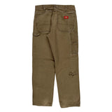 Dickies Carpenter Trousers - 32W 30L Brown Cotton
