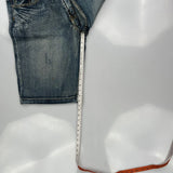 Route 66 Baggy Denim Shorts - 34W 11L Dark Wash Cotton