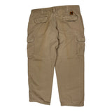 Carhartt Cargo Trousers - 40W 30L Khaki Cotton