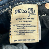Age 12 Miss Me Contrast Stitch Jeans - Medium Dark Wash Cotton