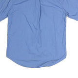 TOMMY HILFIGER Mens Blue Red White Button-Down Shirt M Cotton Short Sleeve