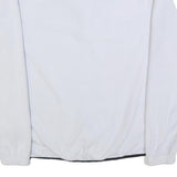 NIKE Mens White Plain Pullover Jumper Crew Neck Tight Knit M Polyester