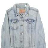 LEVI'S Womens Blue Denim Jacket S Cotton Button Front Classic Fit