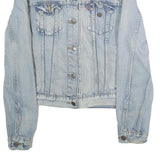 LEVI'S Womens Blue Denim Jacket S Cotton Button Front Classic Fit