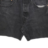LEVI'S Womens Black Denim Cut-Off Shorts M W32 Classic Casual Summer Style