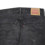 LEVI'S Womens Black Denim Cut-Off Shorts M W32 Classic Casual Summer Style