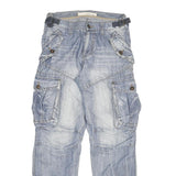CONUS Mens Jeans Blue Regular Cargo Denim Light W28 L31 Workwear Utility