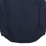 CAMBRIDGE Mens Navy Plain Cotton Shirt L Button-Down Collar Long Sleeve Pocket