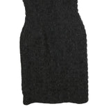 MARENE Womens Black Sheath Polyester Blend Dress M Sleeveless Spaghetti Strap