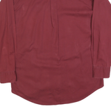 CHAPS RALPH LAUREN Mens Maroon Cotton Shirt M Classic Button Down Pocket