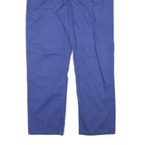 TRUSSARDI Mens Cotton Blend Blue Regular Straight Trousers W35 L29 Stylish