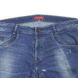 GUESS Womens Denim Blue Casual Shorts XL W38 Cotton Blend