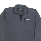 BERGHAUS Mens Grey Pullover Plain Crew Neck Basic Knit Jumper S Outdoor