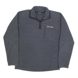 BERGHAUS Mens Grey Pullover Plain Crew Neck Basic Knit Jumper S Outdoor