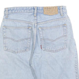 GARRY Womens Denim Blue Casual Shorts S W28 Relaxed Fit Cotton Blend
