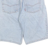 GARRY Womens Denim Blue Casual Shorts S W28 Relaxed Fit Cotton Blend
