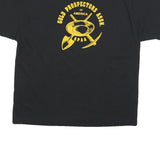 Mens Black Gold Prospectors Assn Graphic T-Shirt L Short Sleeve Crew Neck Cotton