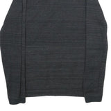 NIKE Mens Black Cotton Blend Bomber Jacket S Plain Zip Athletic Casual