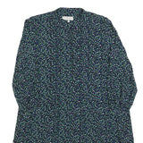 HOBBS LONDON Womens Black Floral Day Woven Midi Dress UK 14 Polyester Blend