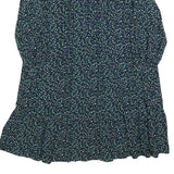 HOBBS LONDON Womens Black Floral Day Woven Midi Dress UK 14 Polyester Blend