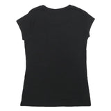 THE ROLLING STONES Girls Black Guitar Graphic T-Shirt L Short Sleeve Crew Neck