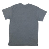 GILDAN Mens Grey Manchester Spartans University Graphic T-Shirt M Crew Neck