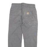 CARHARTT Mens Jeans Grey Regular Straight Denim Fair W31 L28 Workwear Utility