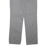TOMMY HILFIGER Womens Regular Grey Cotton Blend Zip Trousers W32 L30 Classic