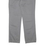 TOMMY HILFIGER Womens Regular Grey Cotton Blend Zip Trousers W32 L30 Classic
