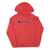 CHAMPION Mens Red Pullover Hoodie M Cotton Blend Casual Everyday Wear