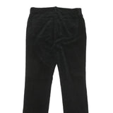 CHAPS Womens Black Slim Straight Cotton Blend Trousers W30 L31 Zip Pockets